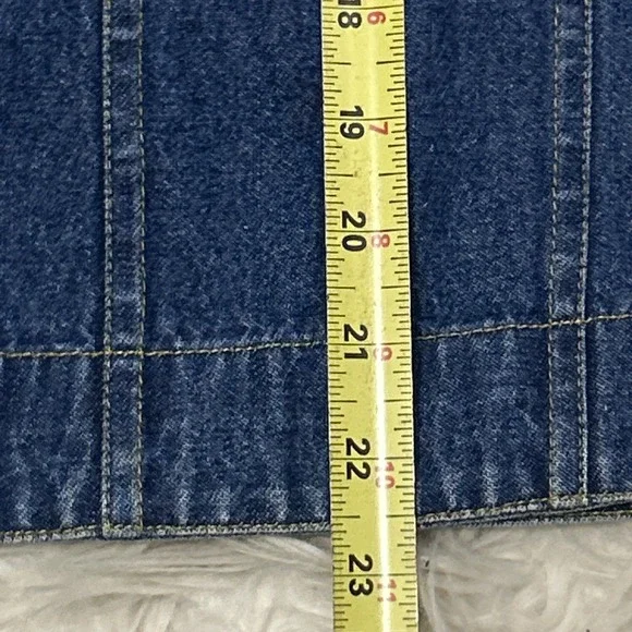 Vintage 90's Artsy Bohohemian Whimsy Celestial Beaded Aztec Denim Jacket Medium - Picture 11 of 11